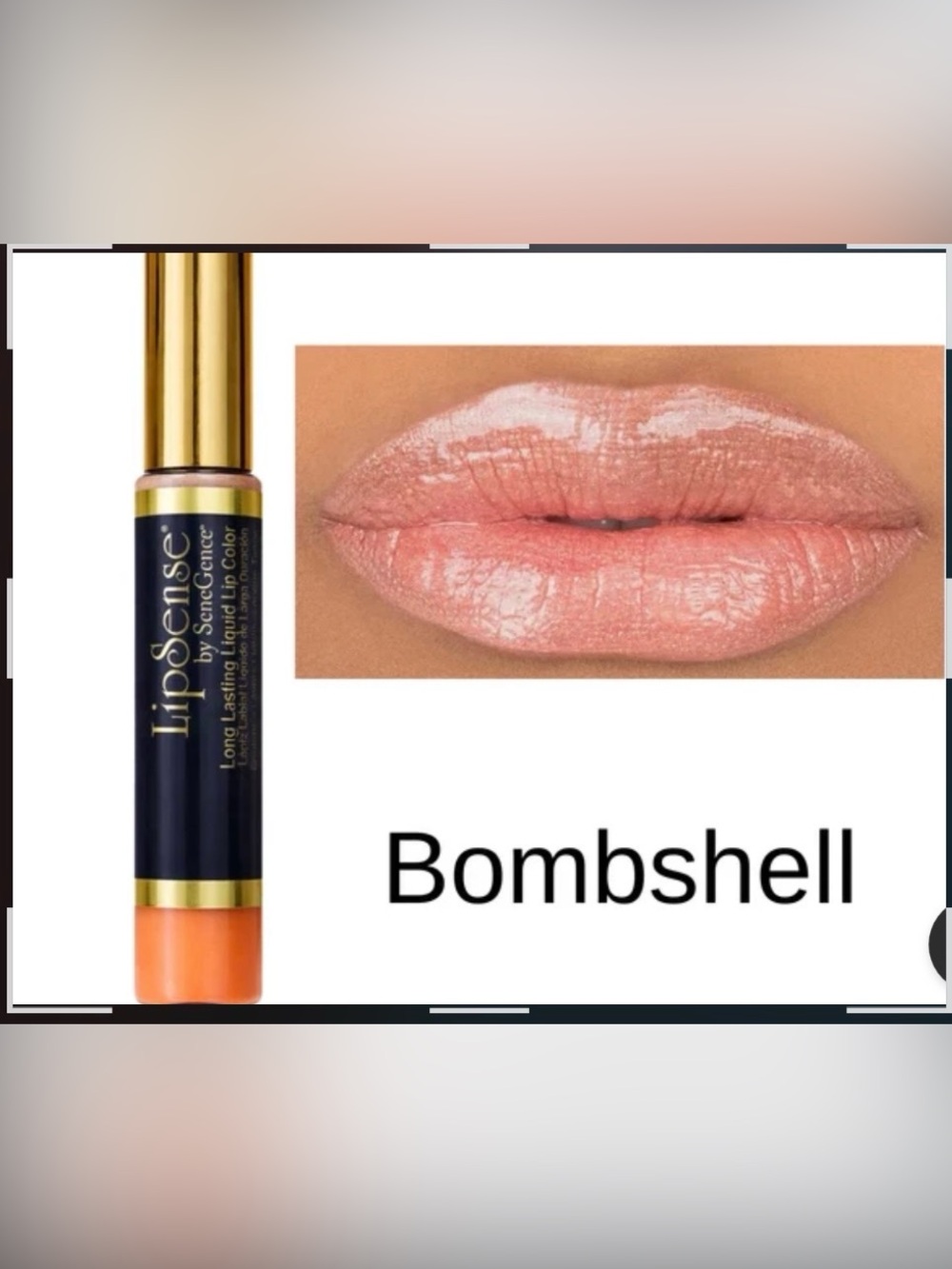 LipSense Bombshell Sheer Peach Gloss
